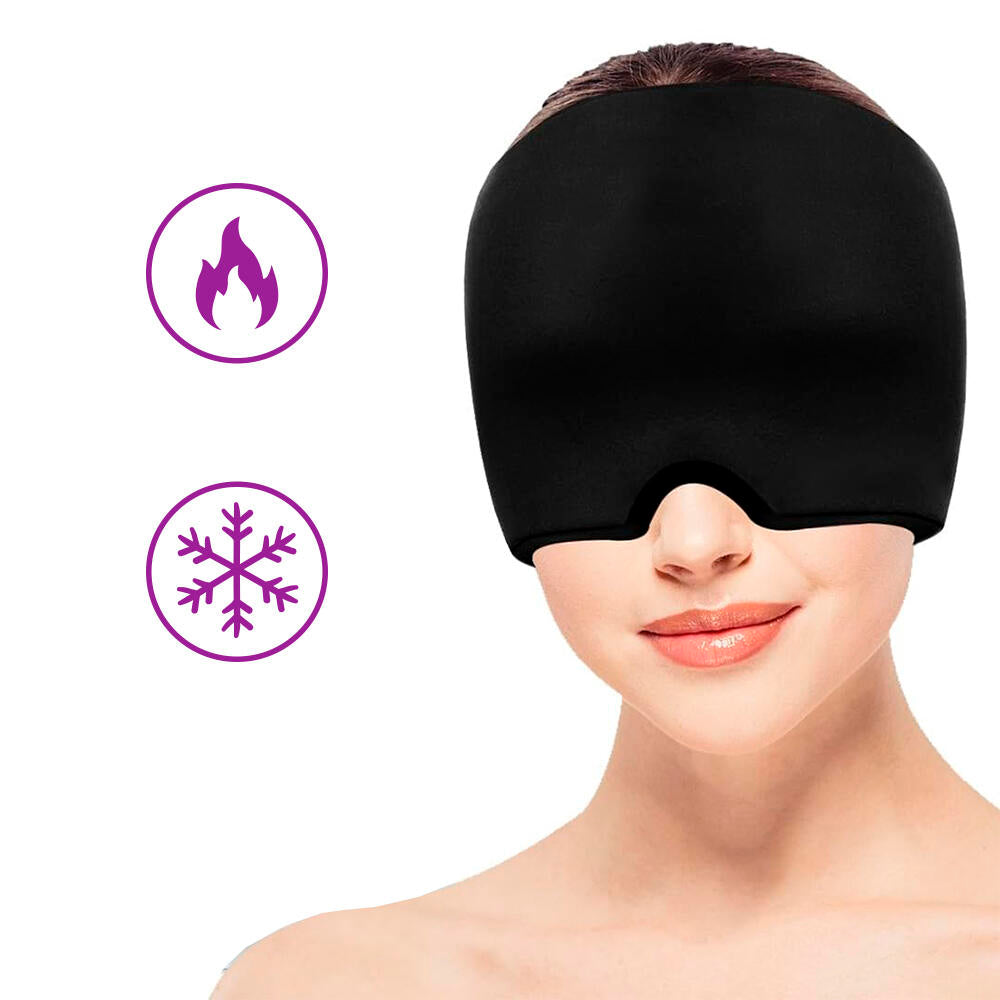 Gorro de Terapia Frío y Calor para Migrañas, Dolores de Cabeza y Relajación- CalmaDual